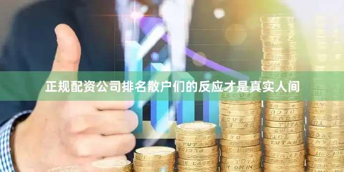 正规配资公司排名散户们的反应才是真实人间